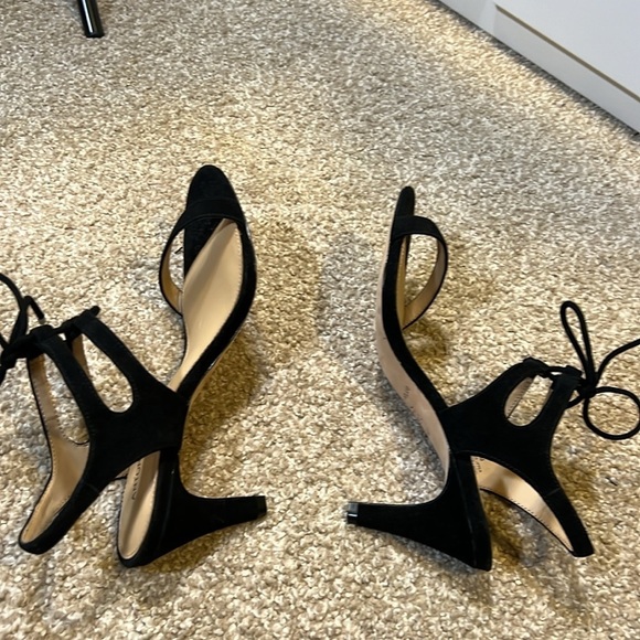 Antonio Melani black suede lace heels - Picture 8 of 9